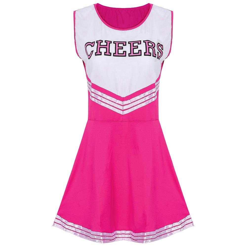 Sleeveless Cheerleader Short Skirt 2 PCS Set Girls Kids Party Holiday Cute Dress Homecoming Season Sport Performance Uniform Pom