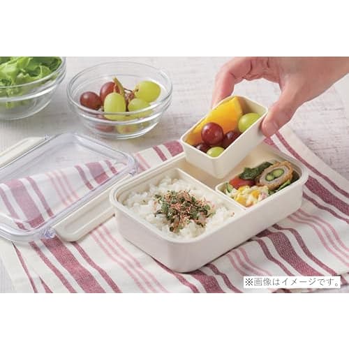 PEARL METAL Lunch Box with Inner, 650ml, Gray, Made In Japan, Home Label DC-6004