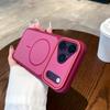 iPhone 16 Magnetic Case: Full Coverage Anti-drop Frosted Two-tone Lens Protection, High-End Feel