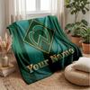 Coperta in Flanella Personalizzata con Nome Testo FC Werder Bremen Logo Calcio Coperta Plaid in Pile Personalizzata Regalo Speciale per Divano Camera da Letto Casa