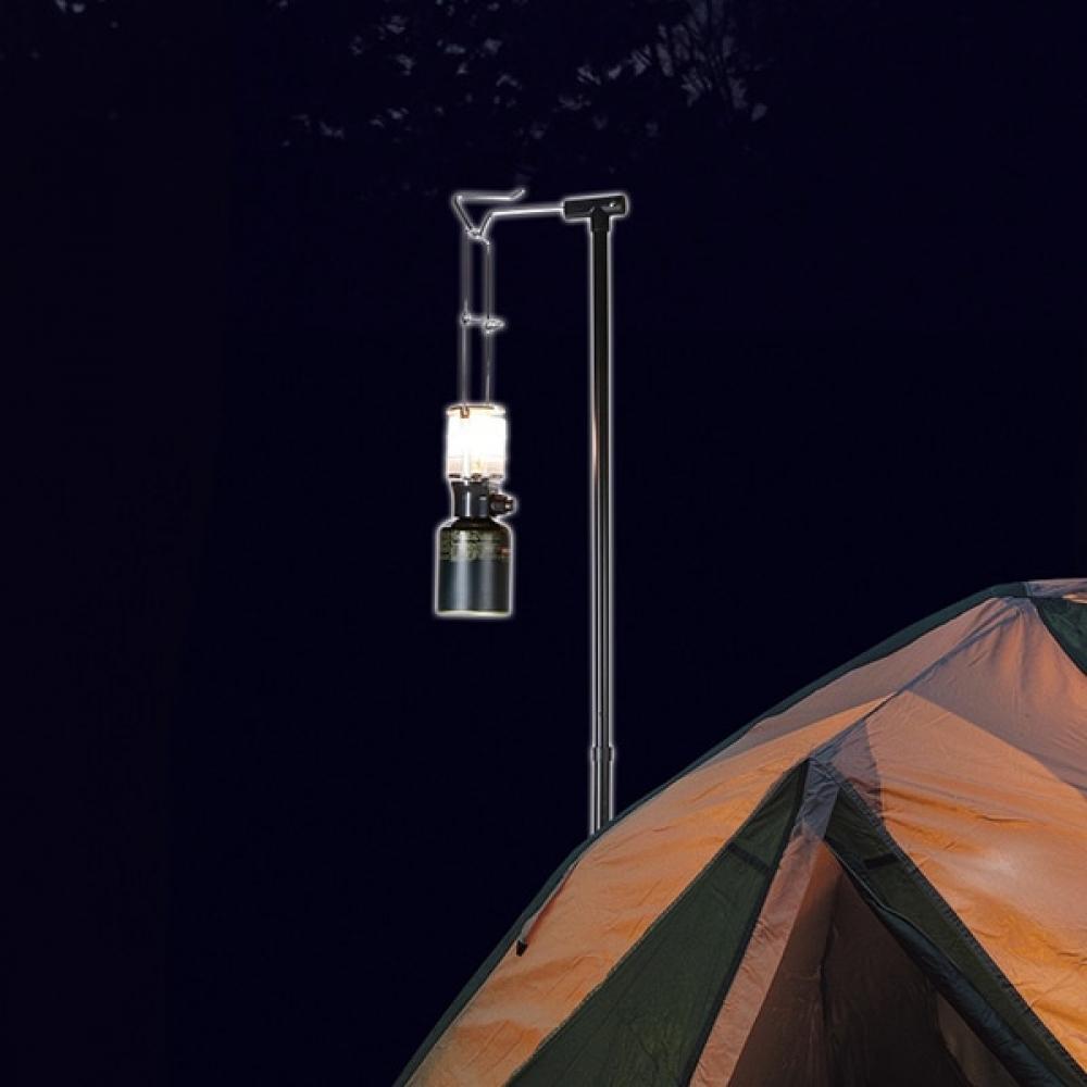 Captain Stag Uf 0042 [cs Aluminum Slide Lantern Stand Type2  Black ]