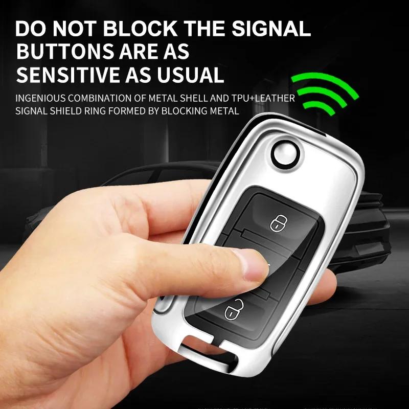 2025 Nuova Auto Lega di Zinco Pelle Smart Telecomando Portachiavi Custodia Copertura Guscio Protettivo Per Skoda Octavia 4 8 A8 2020 2021 Portachiavi Acce