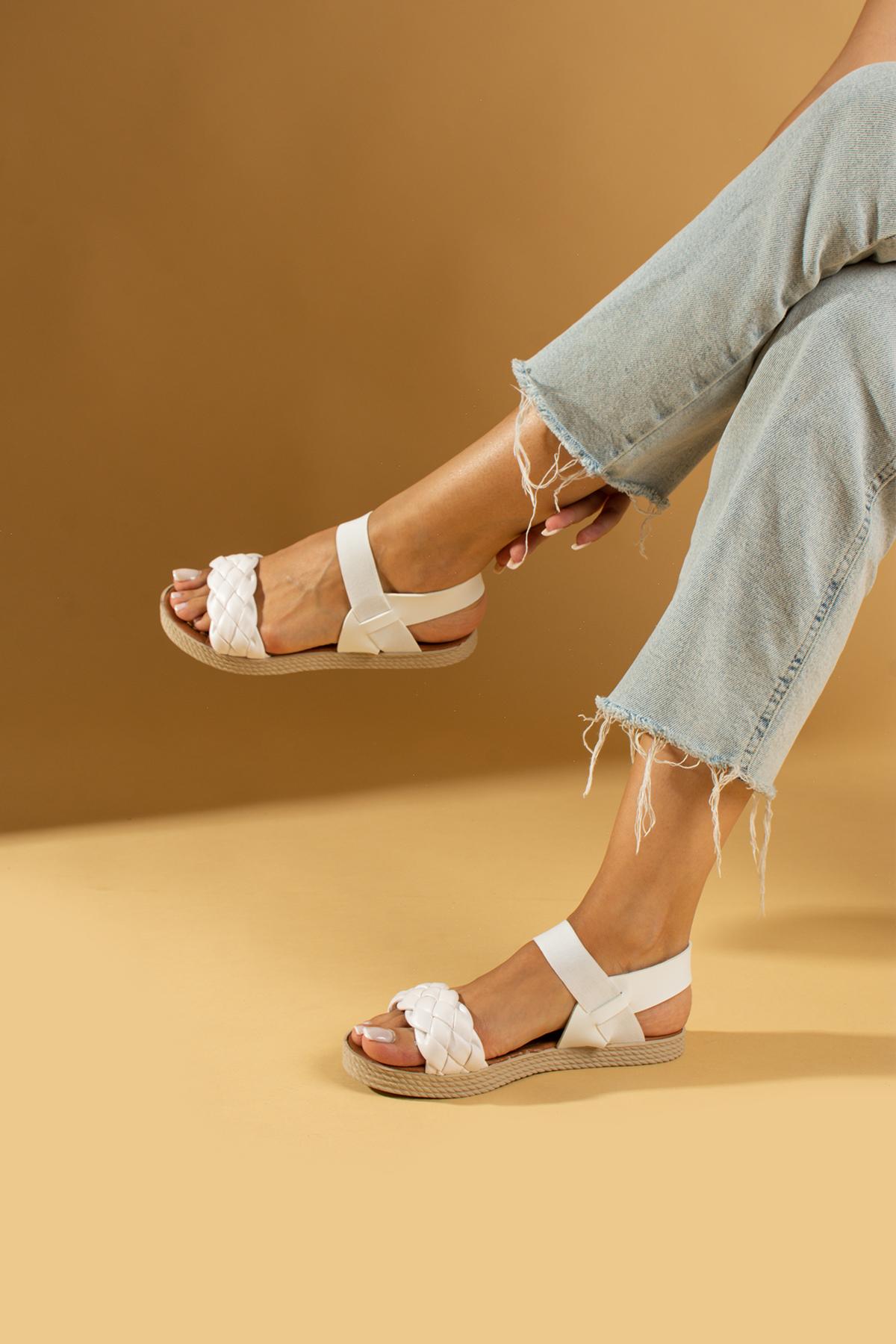 

Удобные вязаные женские сандалии для матери и ребенка с детализацией на подошве 001-0606-23