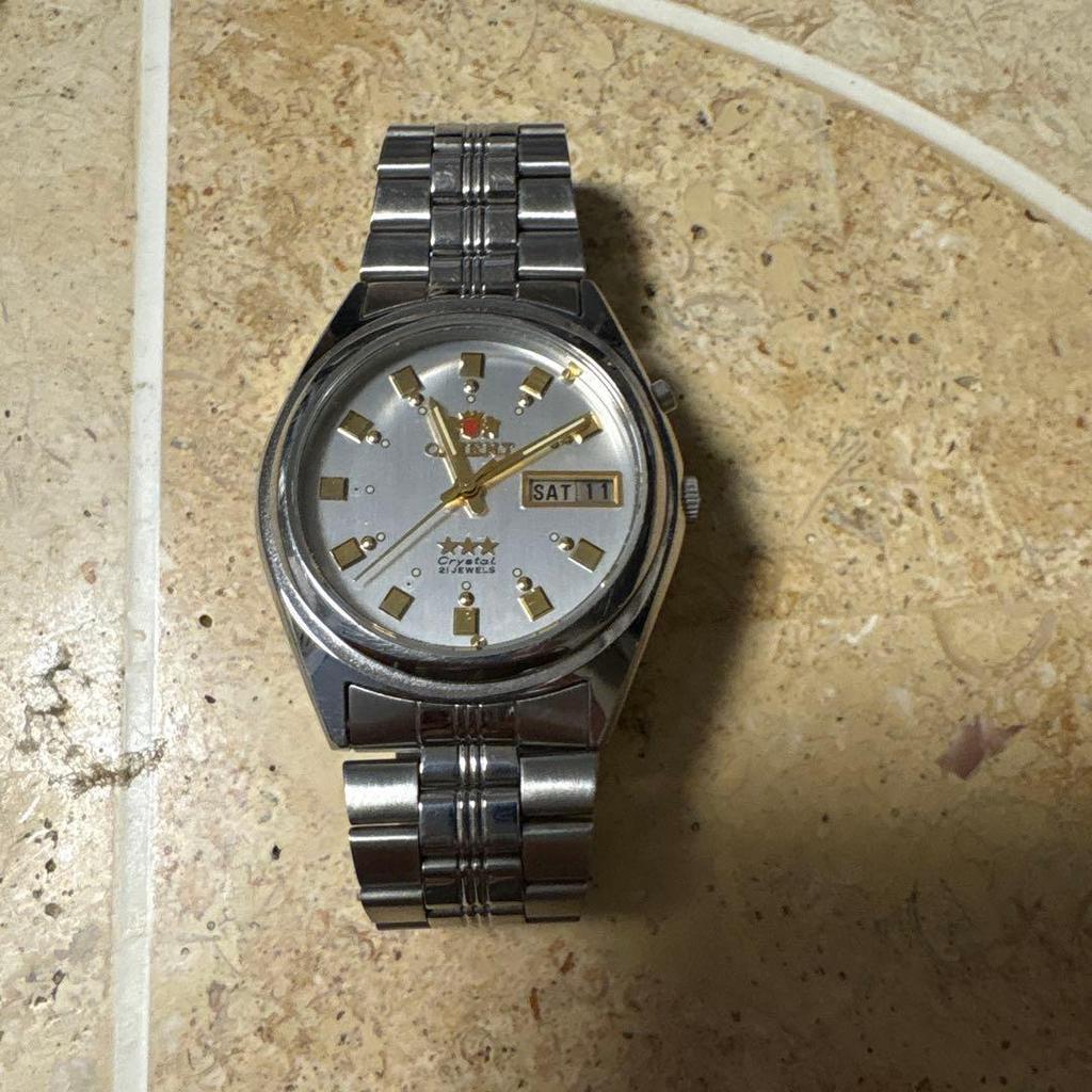 Used ORIENT 3 star automatic winding operation confirmed Everything shown in the photo is
