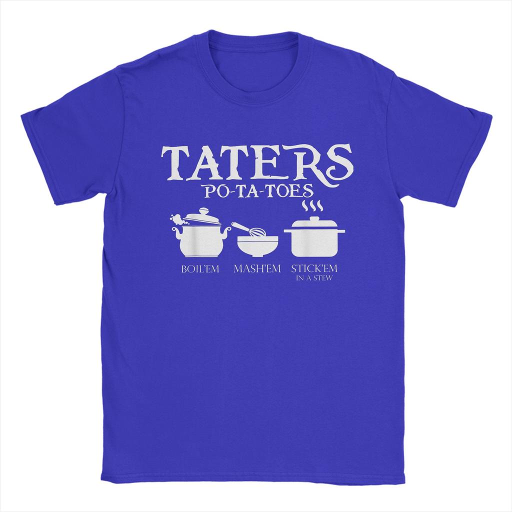 Taters Potatoes LLords Of The RRings T Shirt for Unisex Women 100 Cotton Amazing Tee Shirt Short Sleeve Clothing 4XL 5XL