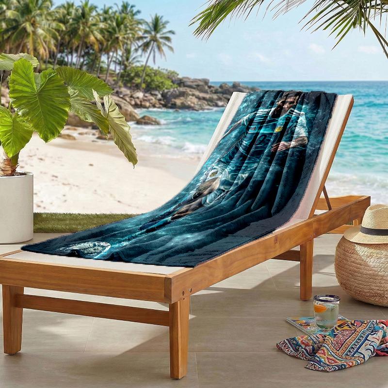 Great Soccer Player Fashion Beach Towel: Ideal for Summer Adventures Soft, absorbent and quick drying suitable for swimming and bathing