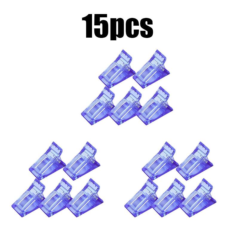5/10/15pcs Nail Clips Acrylic Extension Forms Nail Quick Fingernail Extension Assistant Tools Nail Clips Nail Art Fixing Clip