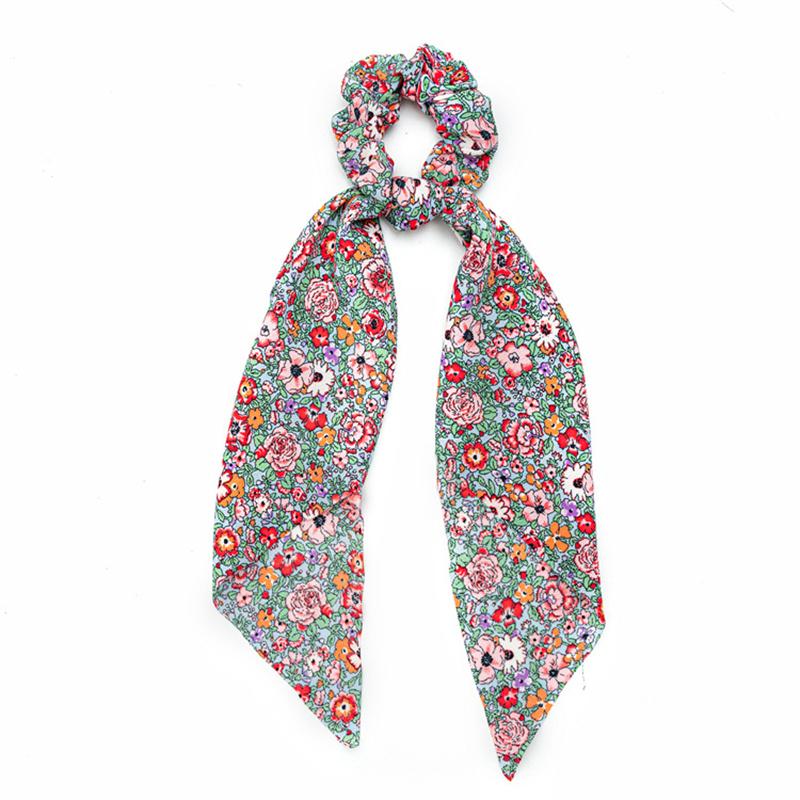 3pcs/Set Fashion Women's Hair Accessories Polka Dots Floral Print Scrunchy for Ladies And Girls Ponytail Holder Accessories