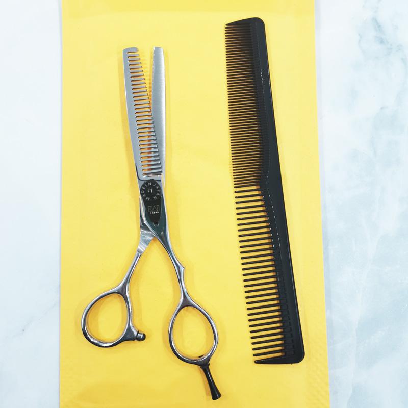 

Парикмахерские ножницы Материал стали 440C Ножницы like the picture-Teeth серебряный