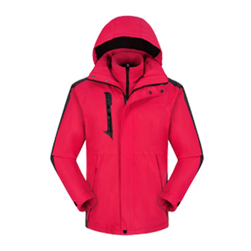 

Мужская теплая толстая куртка 3-в-1 с капюшоном для работы на открытом воздухе M-3XL