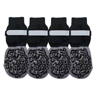 4pcs/set Waterproof Anti-Slip Dog Socks Anti-Scratch Reflective Pet Paw Protection Breathable Adjustable Dog Boots