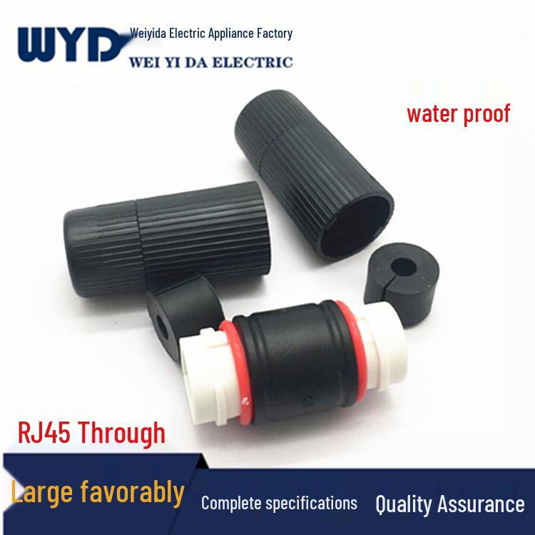 Outdoor Waterproof RJ45 Female-to-Female Network Cable Extender Connector
