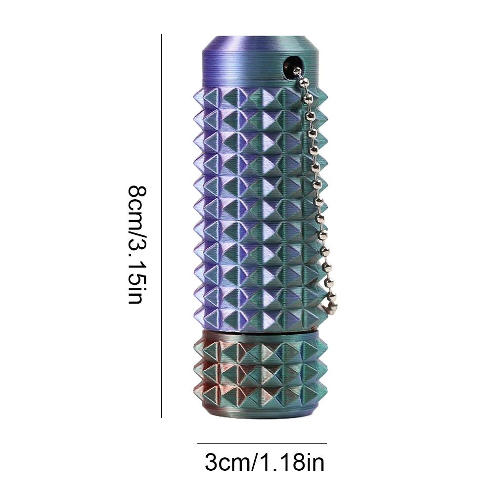 3D Printed Little Spiky Sensory Roller Toys Stress Relief Spiky Stim Tactile Keychain Mini Grippie Fidget Toys Keychain Pendant