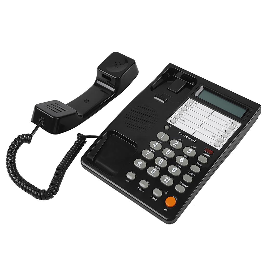 Corded Phone with Answering NaMachine, Buy a Landline Phone with an Elastic Cable Wall Table Telephone DTMF/  for Home Hotel