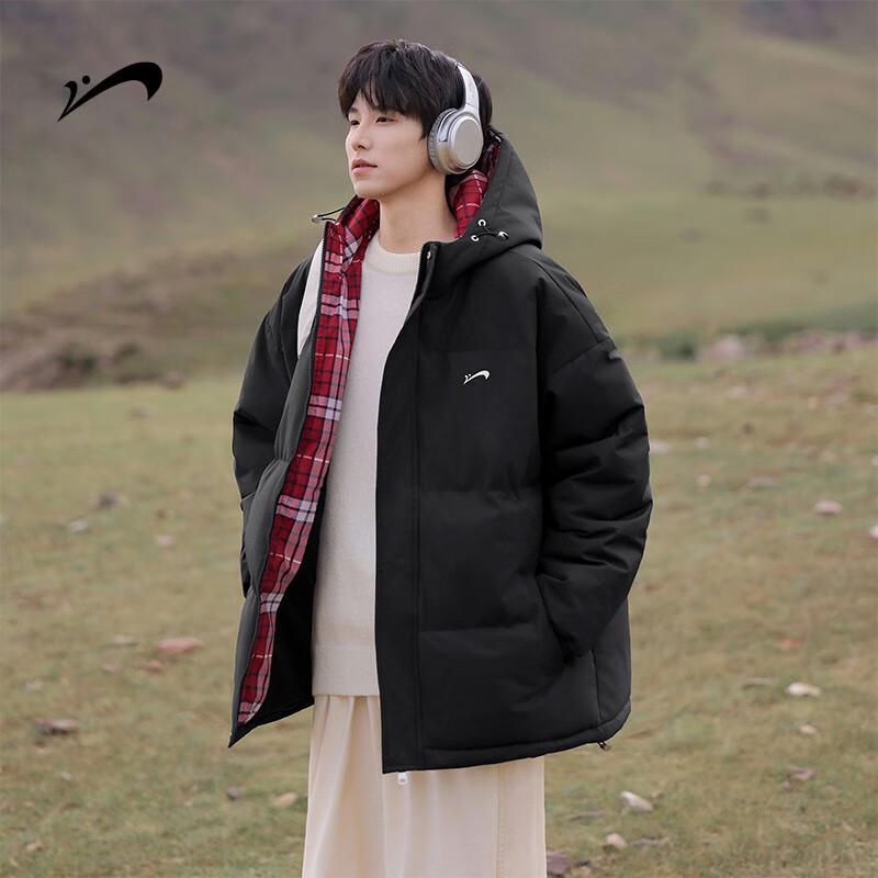 ERKE Men's Hooded Loose Winter Warm Padded Jacket