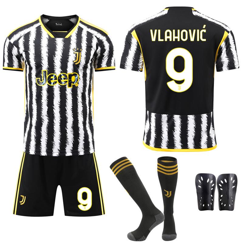 2324 Ensemble Domicile Juventus N°. 7 Chiesa 9 Hovic Football Sportswear 10 Pogba Édition Fan d'Usine