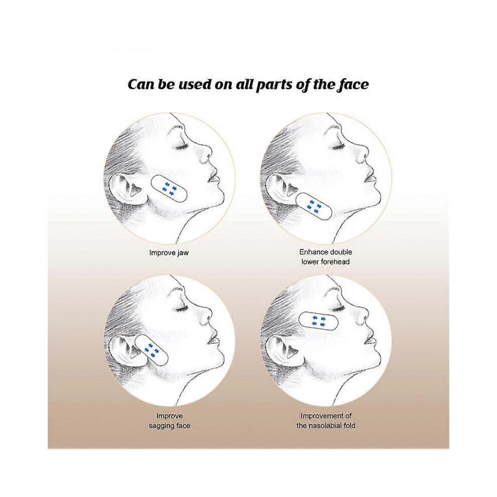 1 boîte Stickers Lifting Visage Transparent Fin Invisible Patchs Visage Outils Lift Visage Forme V Rides Peau Relâchée Ruban Adhésif