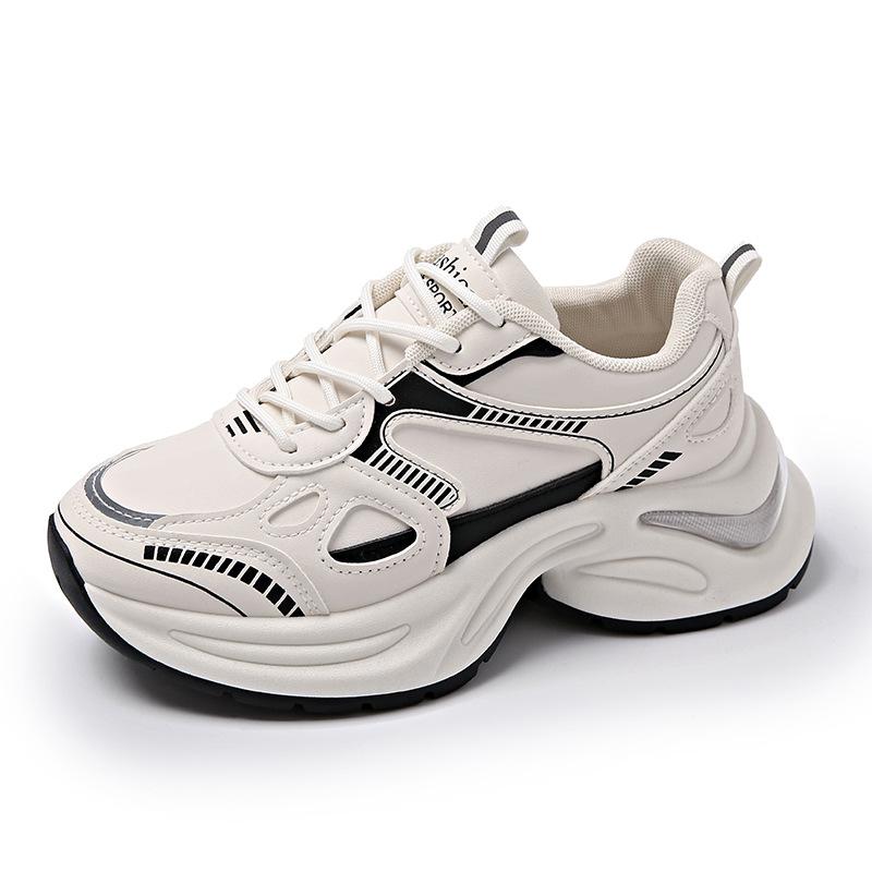 2025 summer new Korean version breathable dad shoes women ins student casual shoes women's platform running shoes women HB312