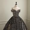 Cross-border Shiny Pitaya Puffy Skirt Wedding & Evening Gown