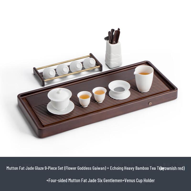 Nanshan Xiansheng Mutton-fat Jade Glaze Gongfu Tea Set