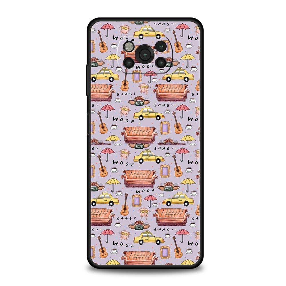 

Phone Case for Xiaomi Poco F7 F6 F5 F4 F3 X7 X6 X5 X4 X3 NFC M4 C51 C55 GT 5G Soft TPU Cover Capas Friends TV Shockproof Fundas Xiaomi Poco F3