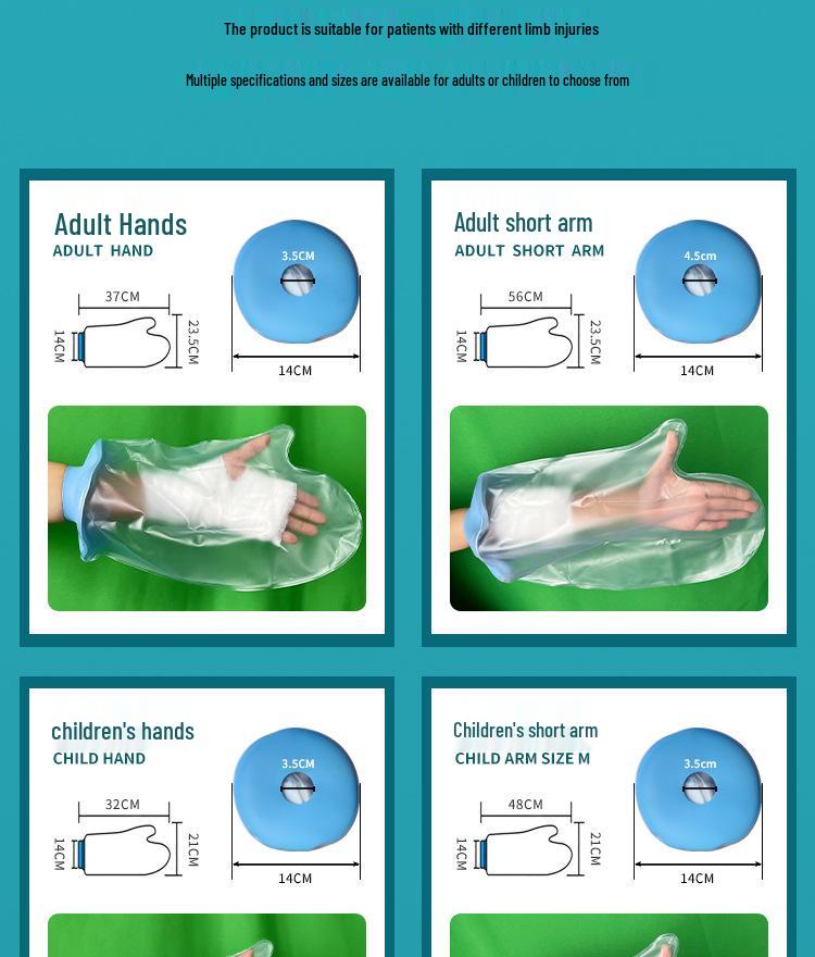 Copricast impermeabile per gamba e piede da 70 cm - Protezione per il bagno post-operatorio