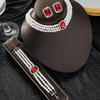 Luxurious imitation pearl crystal Choker necklace Set for Women Fashion Bracelet Earrings Jewelry Set for Wedding Bridal Sets