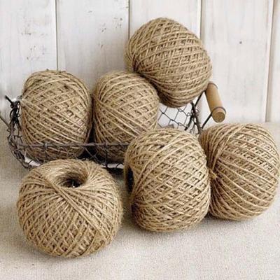 Chaude 30M Naturel Marron Jute Hessian Jute Ficelle Sisal Rustique Chaîne Cordon