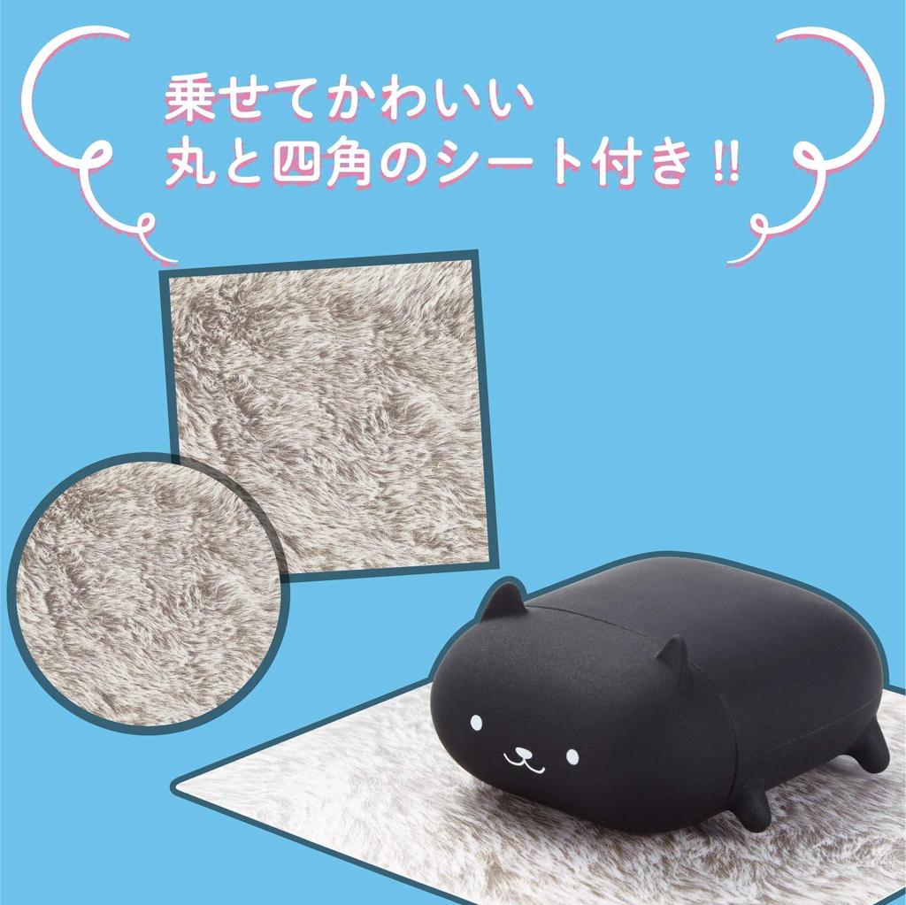 ELECOM AirPods Case Silicone Case Wireless Charging Compatible Animal Design with Connector Cap Black Cat AVA-APSCANCATB