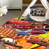 Tappeto Rotondo con Popolare Motivo Auto da Corsa Tappeto Circolare per Camera da Letto Bambini Tappetino Antiscivolo McQueen per Decorazione Casa