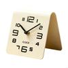 Acrylic Desk Clock with Quiet Timekeeping, Freestanding Tabletop Design, Large Arabic Numeral Display for Bedsides or Y5GB