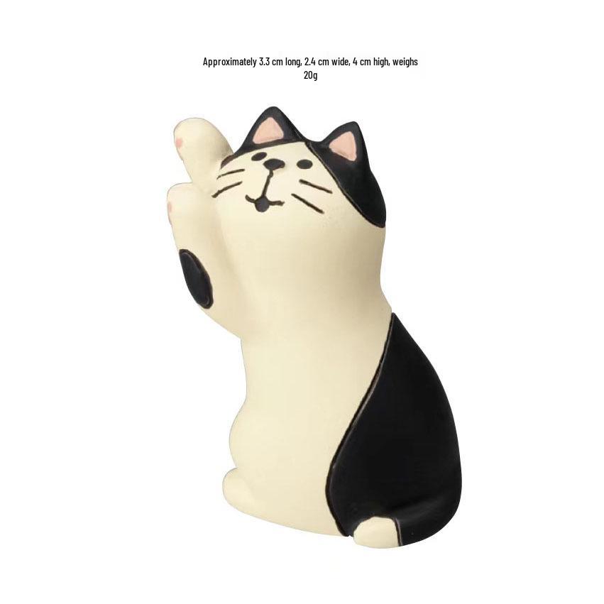 ZAKKA Autumn Harvest Resin Cat Figurine with Persimmon Tree - Trendy INS Blind Box Ornament