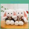 Pp Cotton Plush Bow Strap Dress Rabbit Doll With Dress For Kids And Gift Giving