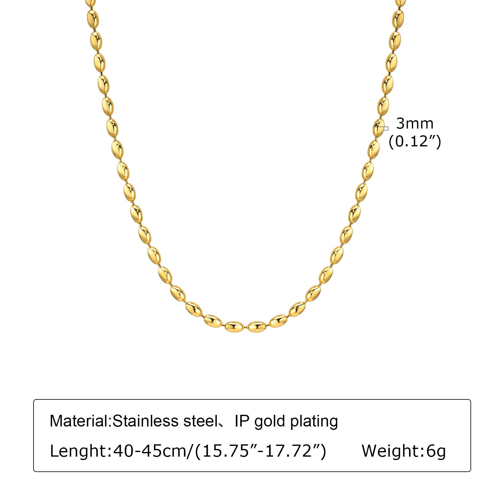 

Stainless Steel Chunky Link Chain Women Necklace, Herringbone Choker Necklace Gold Color Jewelry
