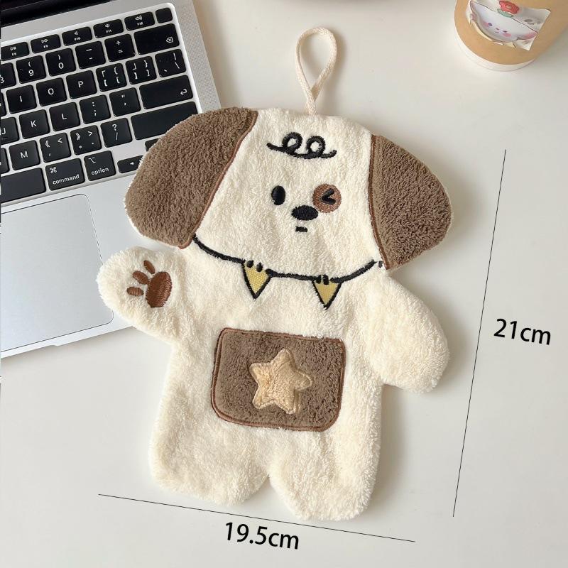 Cartoon Hund Handtuch Super Saugfähig Verdickung Sassafras Handtuch Kinder Badezimmer Haart nicht, Kleines Quadratisches Handtuch