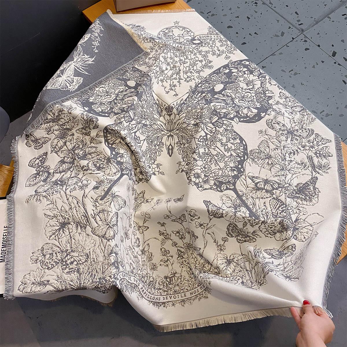 

Зимний Женский Элегантный Винтажный Шарф Роскошный Дизайн Двусторонний Шарф-Шаль из Имитации Кашемира Модный Буфанда Эшарп Теплый Шарф 132X134cm