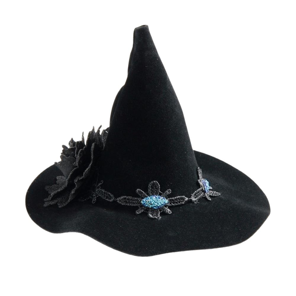 Skull Spider Witch Hat Hair Clip Gothic Style Witch Hairpins Halloween Hair Clip Costume Party