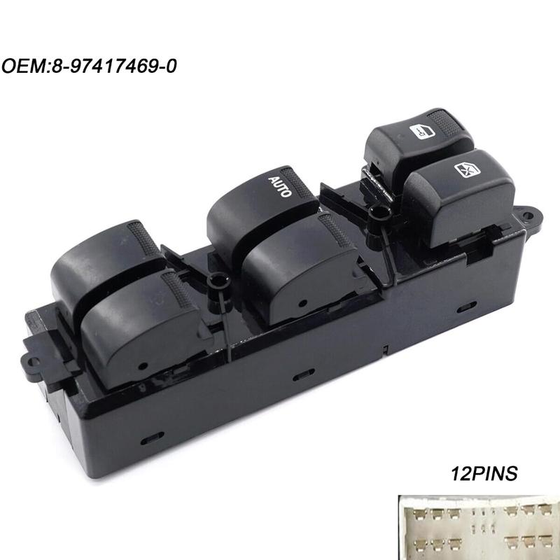 

8-97417469-0 Electric Power Master Window Switch For Isuzu D-Max Dmax Pickup Front Left Lifter Control Button Car Accessories