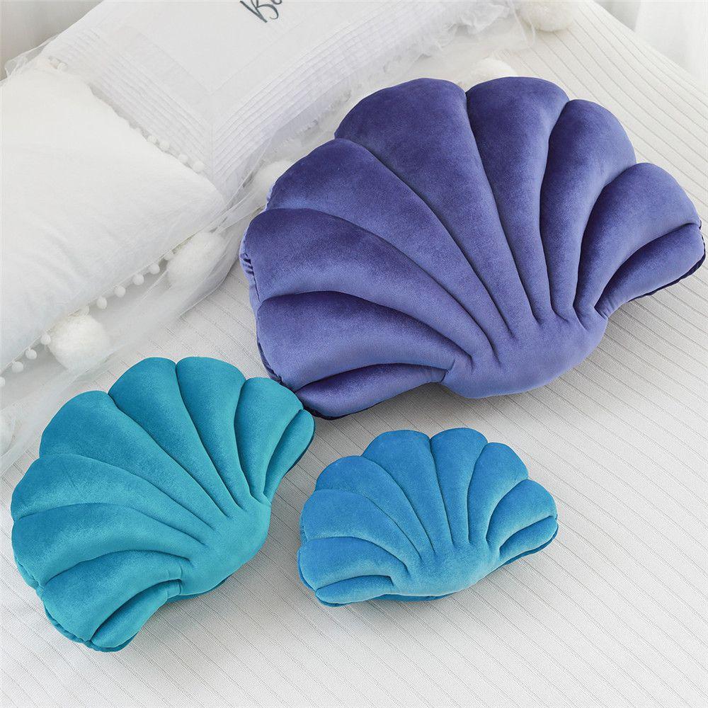 Soft Seashell Plush Pillow For Home Decorating Office And Siesta