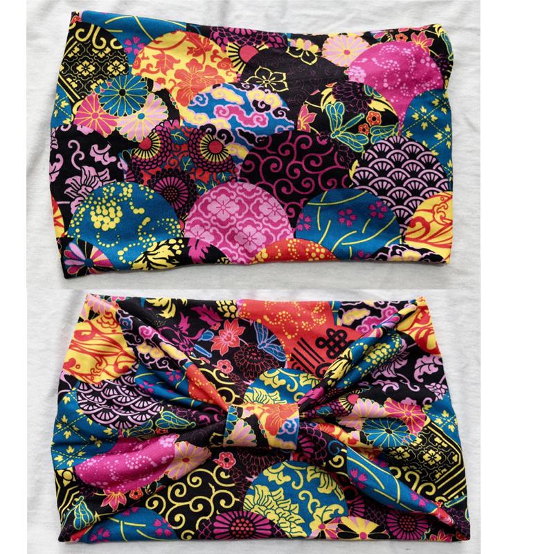 3 Pack Leopard Print Headbands, Knotted Elastic Sports Headbands, Retro Wide Brimmed Cashew Flower Headbands