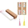 Pack of 100 Sleeves for DIY Bookmarks Blank Display Cards Versatile Kraft Bookmarks Holder Transparent Self Adhesive Bags