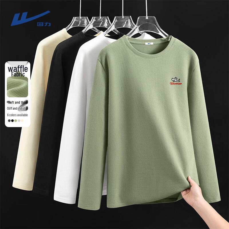 Warrior Men s Heavy Waffle Knit Long Sleeve T-Shirt 2XL