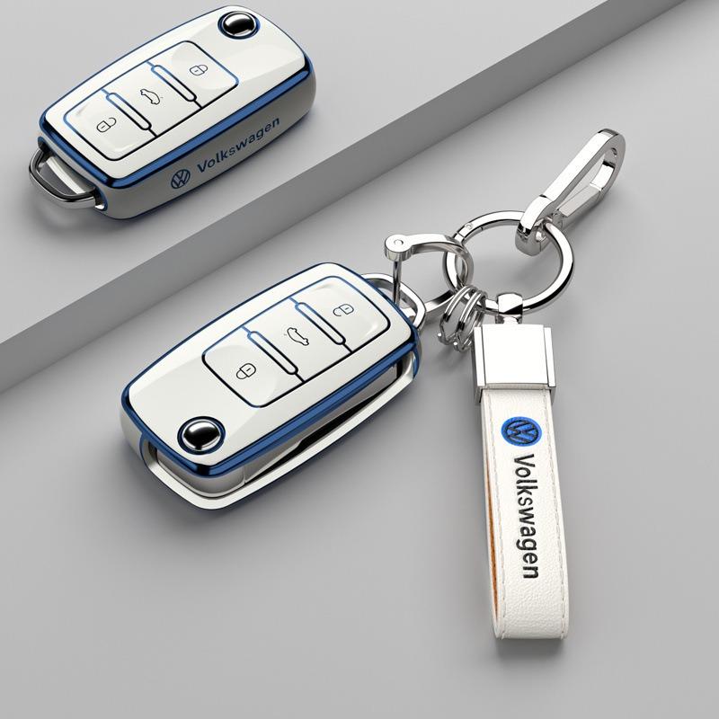 Pro VOLKSWAGEN VW Sportovní styl TPU kryt pouzdro na klíčenku auta Pro Volkswagen VW Polo Golf Passat Tiguan Beetle Caddy T5 Up