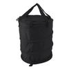 Collapsible Trash Can Reusable Oxford Cloth Portable Foldable Waste Bag with Handles for Camping Garden Black