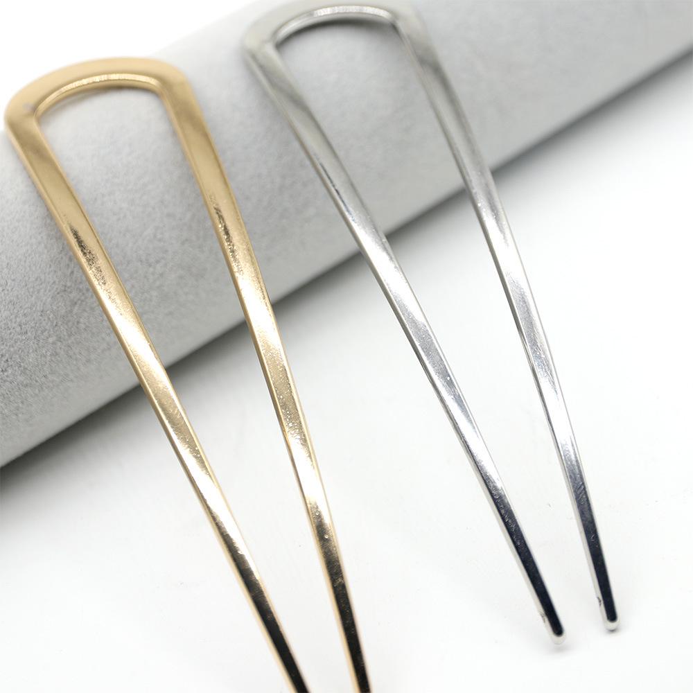 Cross-border Fashion U-shaped Alloy Hairpin for Modern Updos