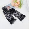 Halloween Spider Web Costume for Women Black Lace Headband Choker Gloves Spider Web Cape Masque Thigh High Long Stockings