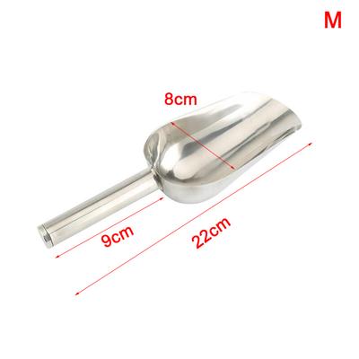 Stainless Steel Sweet Candy Ice Scraper Buffet Bar Food Measuring Scoop Shovel