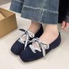 Square Toe Flats Ballet Dance Shoes Summer Shallow Sandals 2025 New Designer Casual Women Shoes Dress Cozy Mujer De Zapatillas