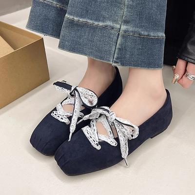 Ballerinas mit eckiger Spitze Sommer Flache Sandalen 2025 Neue Designer Lässige Damenschuhe Kleid Bequem Mujer De Slipper