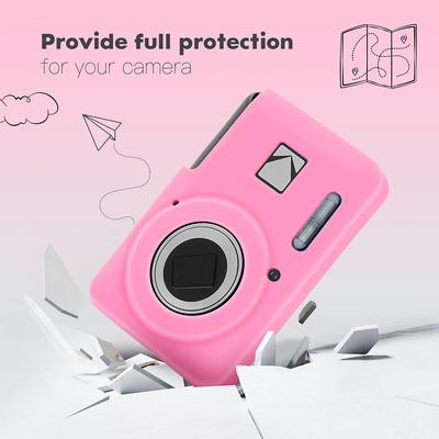 For KODAK PIXPRO FZ55 Digital Camera Cover with Lanyard Slim Fit Camera Bag Camera Body Cover Outdoor Travel Camera Protect Case